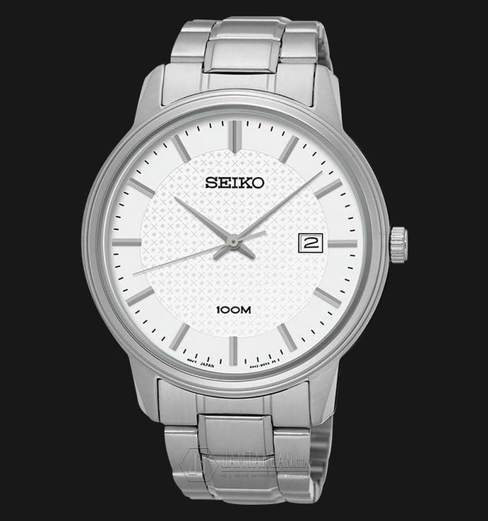 Seiko Classic SUR191P1 Silver Dial Date Display Stainless Steel Bracelet