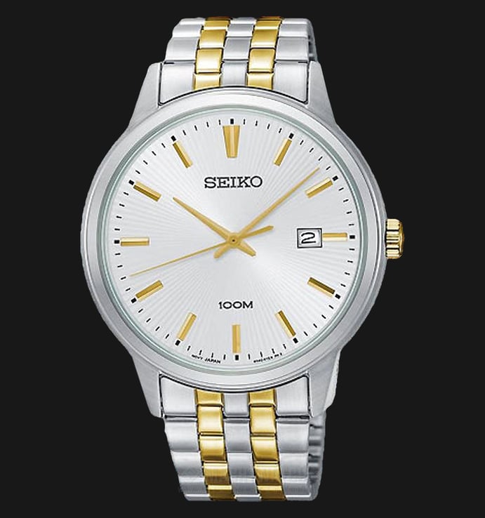 Seiko Classic SUR263P1 Neo Silver Dial Dual Tone Stainless Steel Strap