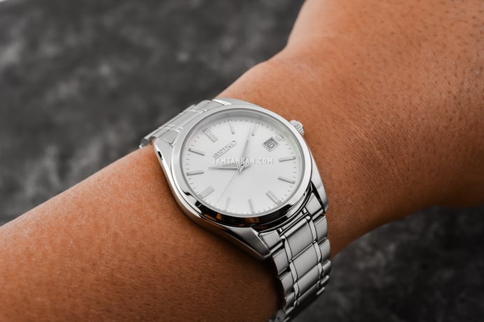 Seiko Classic SUR307P1 Discover More Silver Dial Stainless Steel Strap