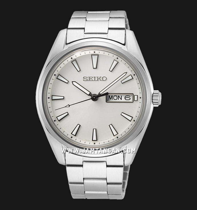 Seiko Classic SUR339P1 Neo Classic Discover More Silver Dial Stainless Steel Strap
