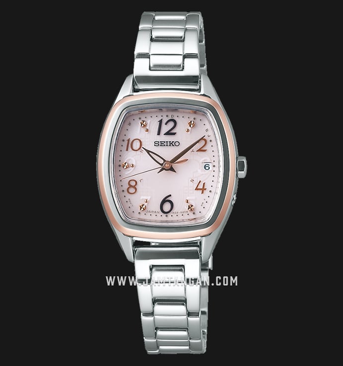 Seiko SWFH084 Selection Pink Dial Stainless Steel Strap 