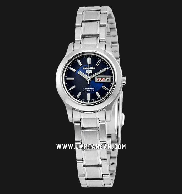 Seiko 5 SYMD93K1 Automatic Ladies Blue Dial Stainless Steel Strap