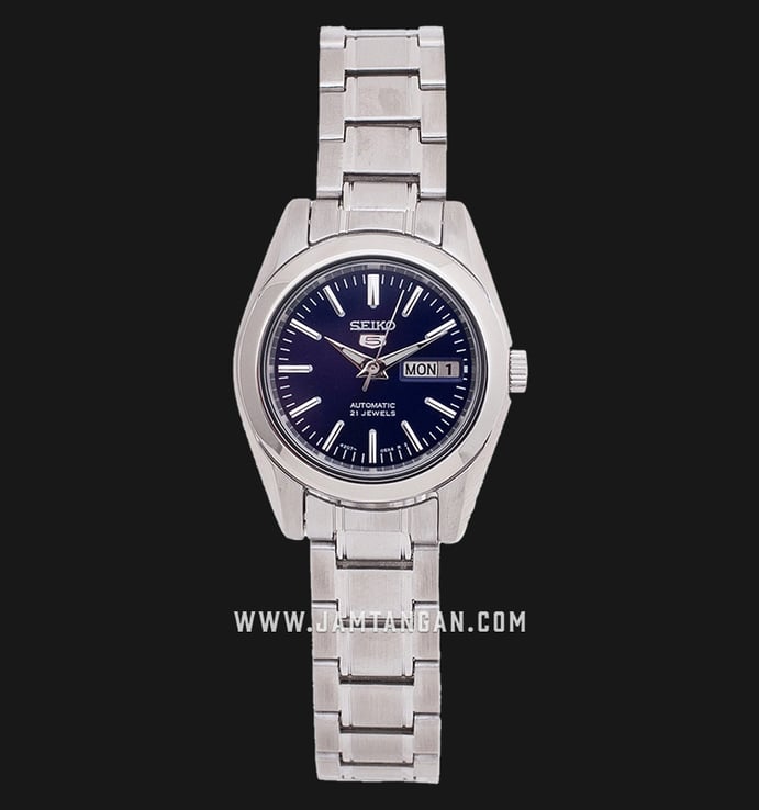 Seiko 5 SYMK15K1 Automatic Ladies Blue Sunray Dial Stainless Steel Strap