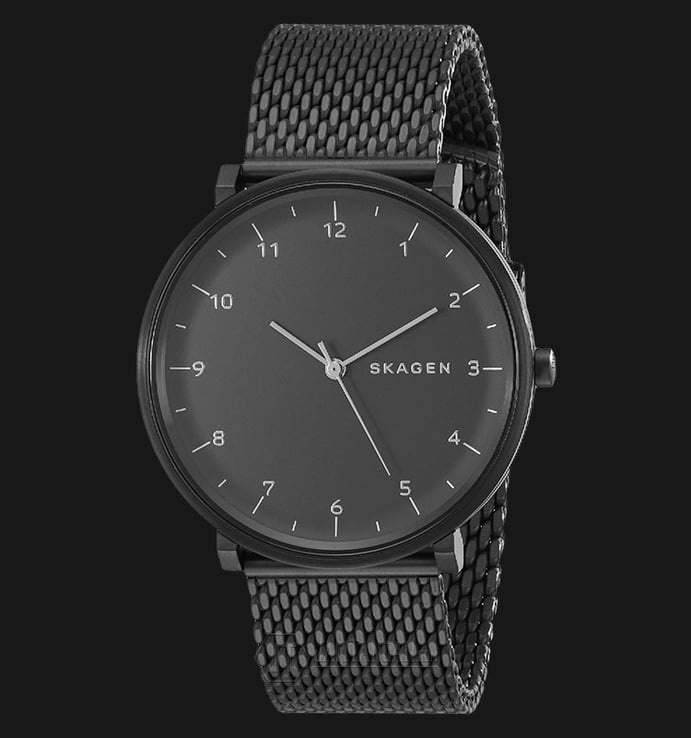 Skagen SKW6171 Hald Black Dial Stainless Steel Watch