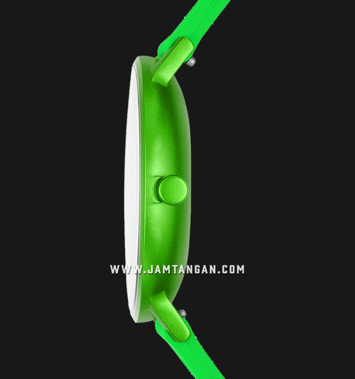 Skagen Aaren Kulor SKW6556 Neon Colour Men Green Dial Green Rubber Strap