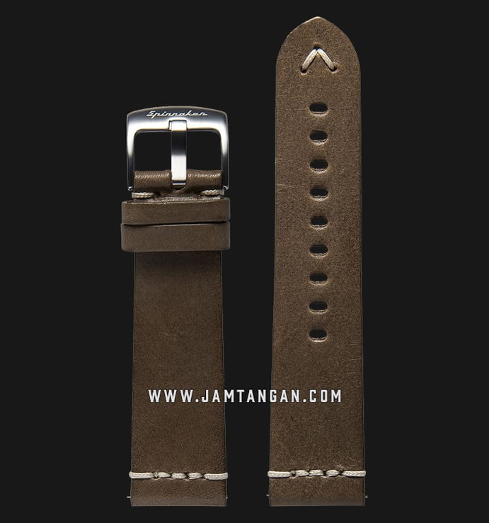 Strap Spinnaker Marino SP-STRAP22-L02 Italian Made 22mm Light Brown Leather