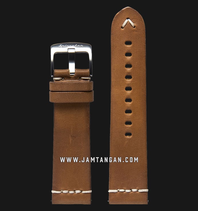 Strap Spinnaker Marino SP-STRAP24-L03 Italian Made 24mm Tan Leather 
