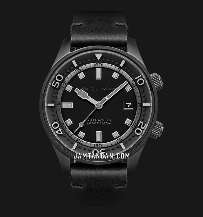 Spinnaker Bradner SP-5062-06 Men Automatic Black Dial Black Leather Strap