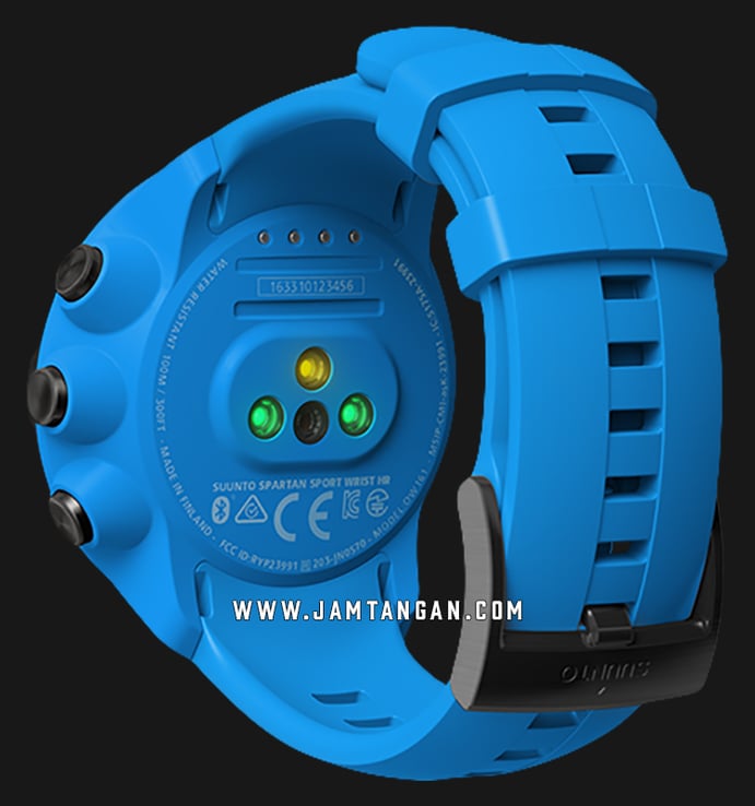 Suunto SS022663000 Spartan Sport Wrist (HR) Blue Digital Dial Blue Rubber Strap 