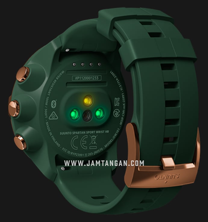 Suunto SS023309000 Spartan Sport Wrist (HR) Forest Digital Dial Green Rubber Strap SPECIAL EDITION