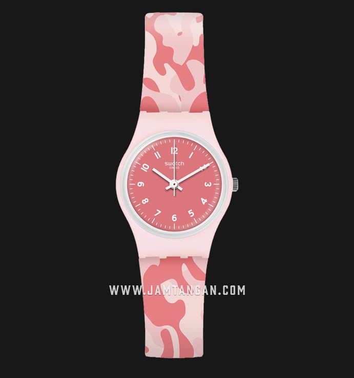 Swatch LP157 Camourose Pink Dial Multi Tone Silicone Strap