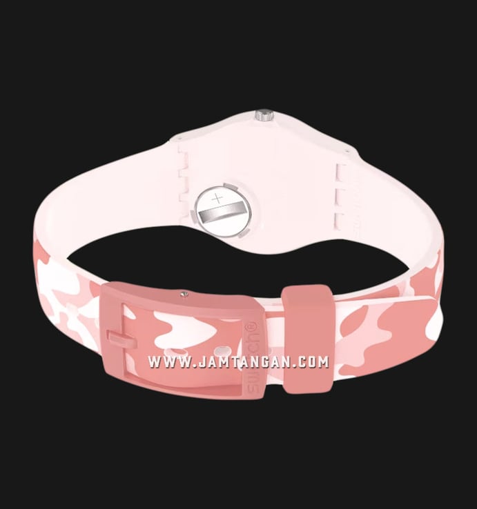 Swatch LP157 Camourose Pink Dial Multi Tone Silicone Strap