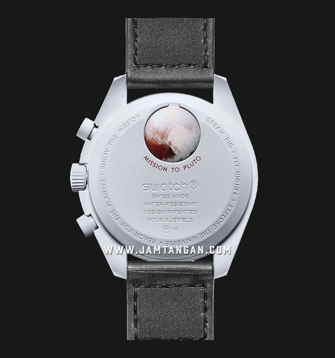 Swatch X Omega Bioceramic Moonswatch SO33M101 Speedmaster Dual Tone Dial Black Velcro Strap