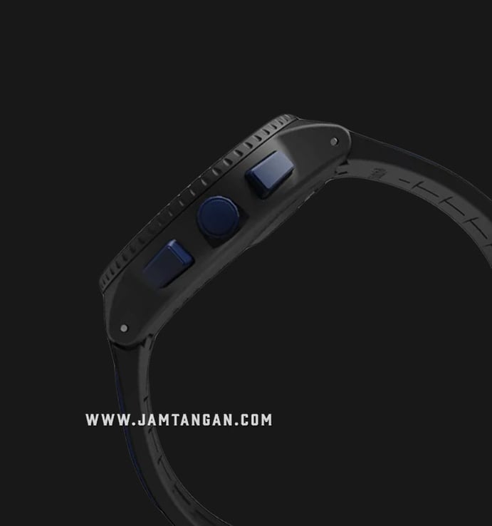 Swatch Power Tracking SUSB406 Kaicco Black Dial Dual Tone Silicone Strap