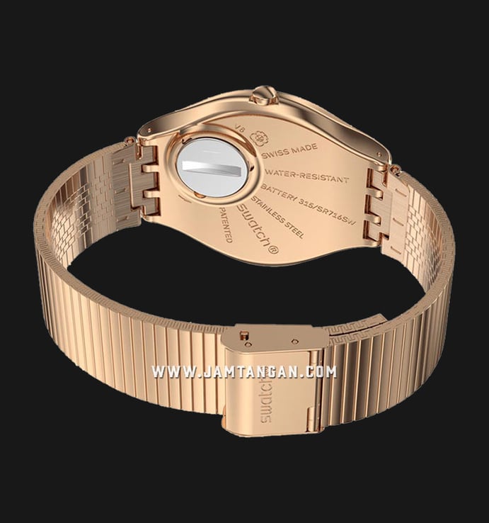 Swatch Skinelegance SYXG101GG Rose Gold Dial Rose Gold Stainless Steel Strap