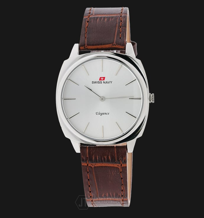 SWISS NAVY 6805LSSWH Woman White Dial Brown Leather Strap