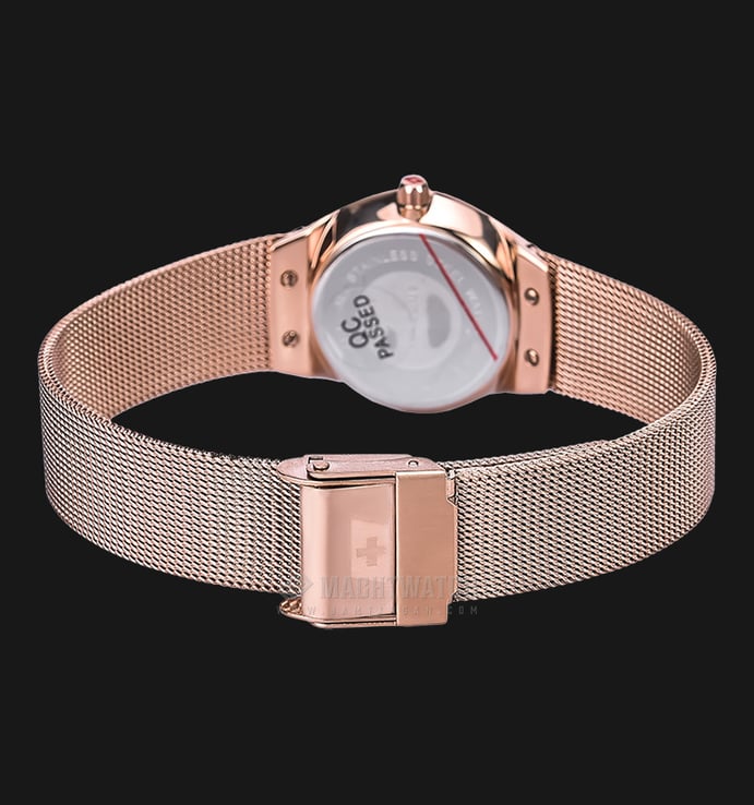 SWISS NAVY 6816LRGWH Tranquility Ladies White Dial Rose Gold Case Rose Gold Stainless Steel Strap