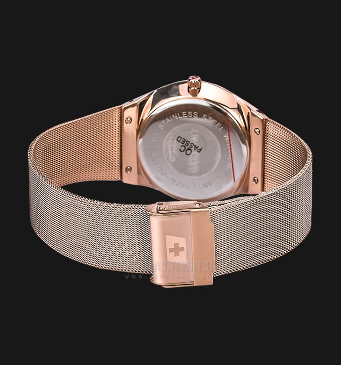 SWISS NAVY 6816MRGWH Tranquility Men Silver Dial Rose Gold Case Rose Gold Stainless Steel Strap