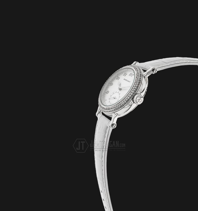 SWISS NAVY 8588LSSWH Woman White Dial White Leather Strap