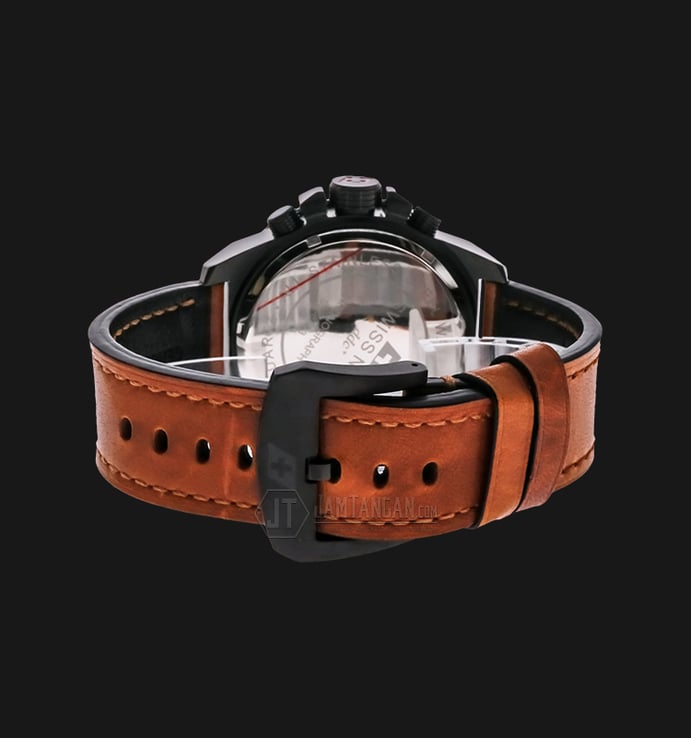SWISS NAVY 8953MABORBN Man Black Dial Brown Leather Strap