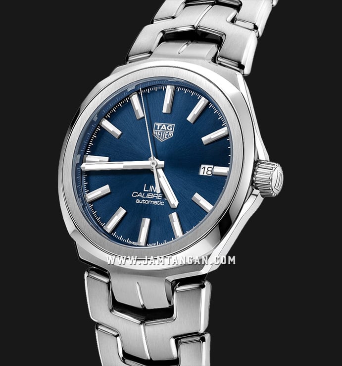 TAG Heuer Link WBC2112.BA0603 Men Automatic Calibre 5 Blue Sunray Dial Brushed Steel Strap
