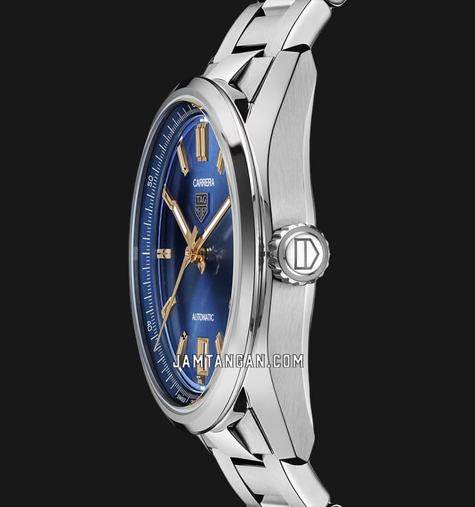 TAG Heuer Carrera WBN2311.BA0001 Automatic Blue Sunray Brushed Dial Fine Brushed Steel Strap