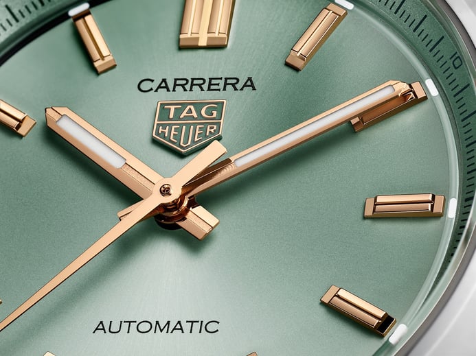 TAG Heuer Carrera WBN2312.BA0001 Automatic Green Dial Fine Brushed Steel Strap