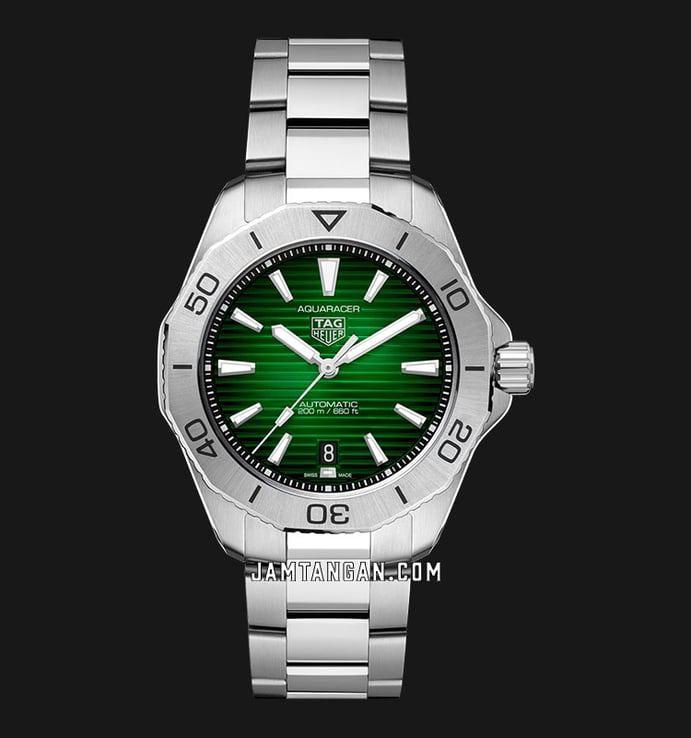 TAG Heuer Aquaracer WBP2115.BA0627 Professional 200 Green Dial Stainless Steel Strap