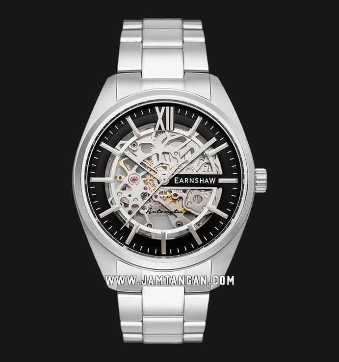 Thomas Earnshaw Smeaton ES-8208-11 Automatic Skeleton Dial Stainless Steel Strap Limited Edition