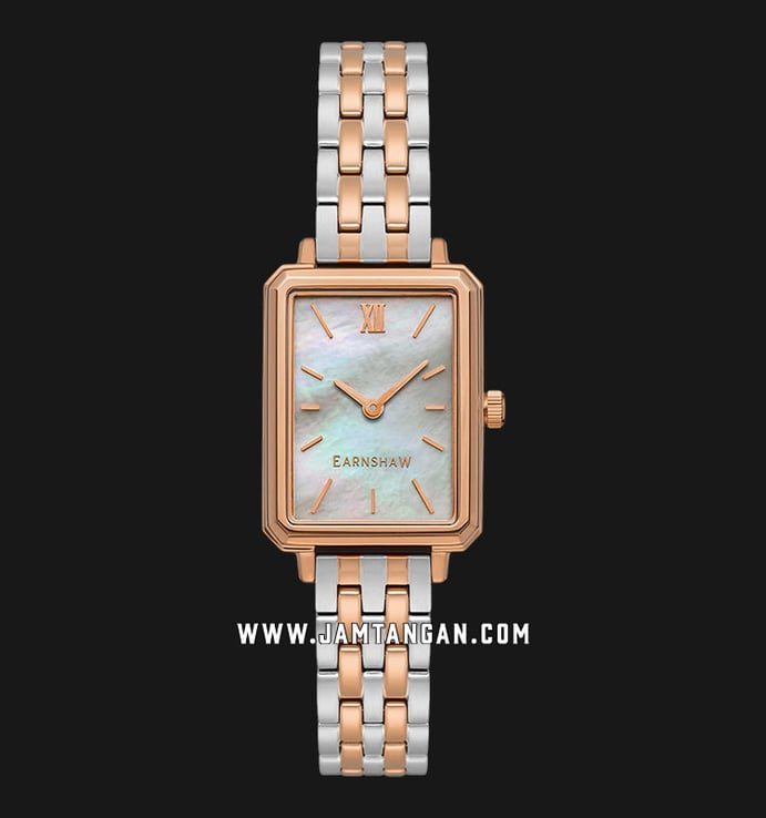 Thomas Earnshaw Emmeline ES-8235-66 Mother Of Pearl Dial Dual Tone Stainless Steel Strap