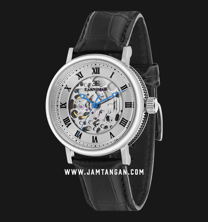Thomas Earnshaw Beaufort ES-8806-01-SET Limited Edition Automatic Skeleton Dial Black Leather Strap
