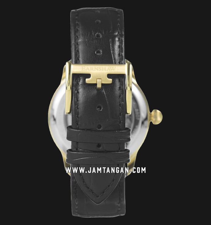 Thomas Earnshaw Longitude ES-8807-02 Skeleton Dial Black Leather Strap