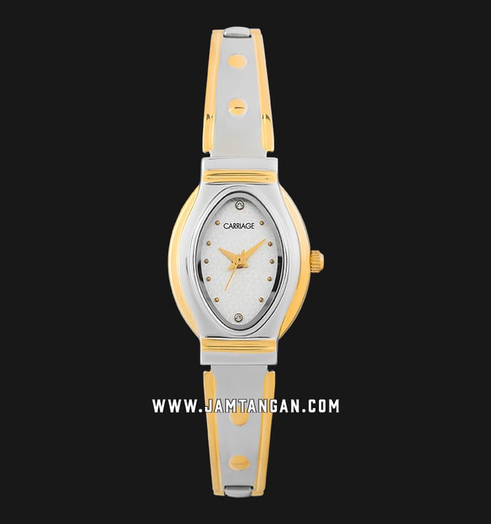 Timex CC3C79000 Carriage Ladies Silver Dial Stainless Steel Strap