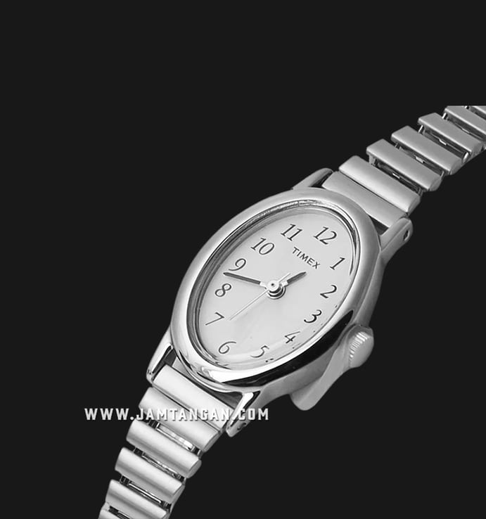 Timex Cavatina T21902 Silver Dial Stainless Steel Strap