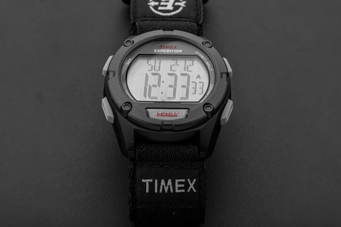 Timex Expedition T49949 Indiglo Digital Dial Black Nylon Strap
