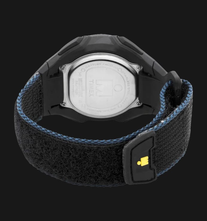 Timex Ironman T5K413 Triathlon Velcro Indiglo Digital Dial Black Nylon Strap
