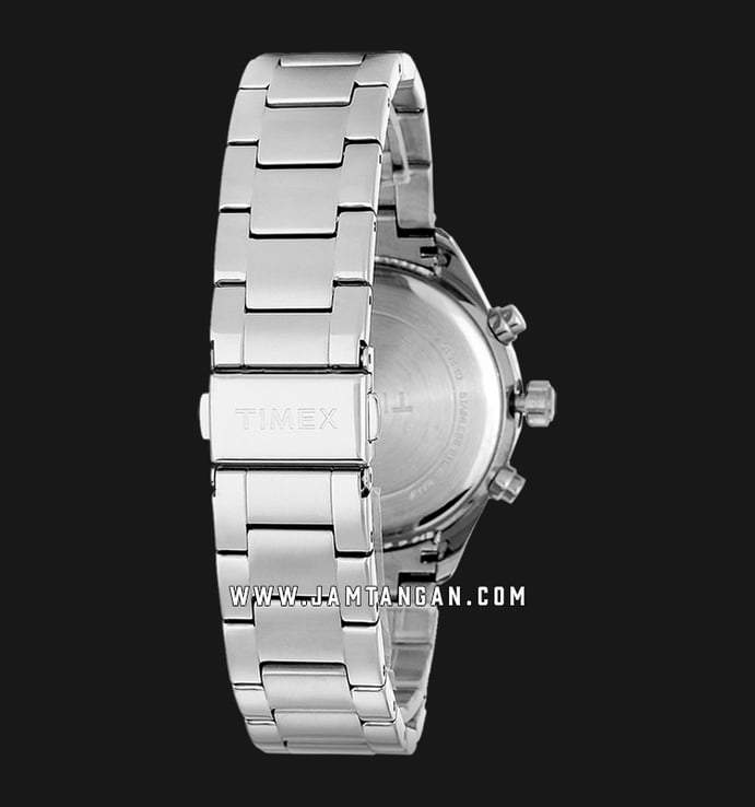 Timex Miami TW2P66800 Chronograph Ladies Silver Dial Stainless Steel Strap