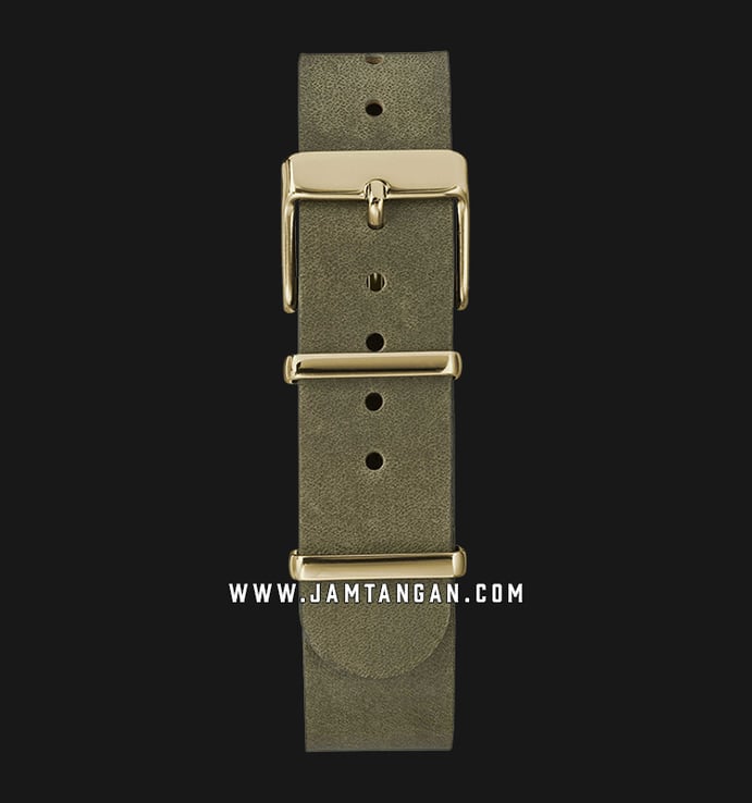 Timex Weekender Fairfield TW2P98500 Ladies Cream Dial Green Olive Leather Strap
