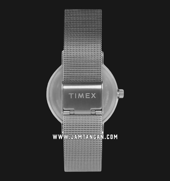 Timex Weekender Fairfield TW2R26600 Men White Dial Mesh Stainless Steel Strap