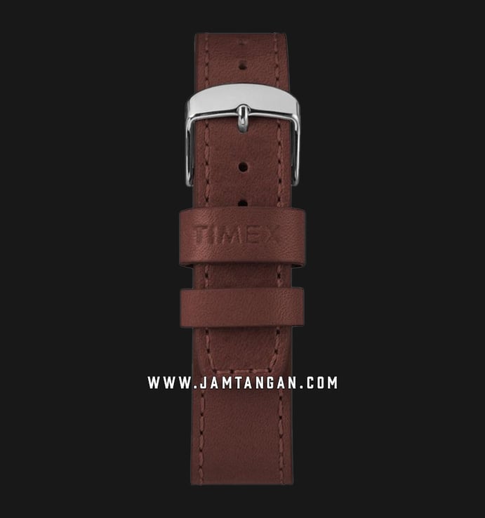 Timex TW2R36000 Easy Reader Unisex Blue Dial Brown Leather Strap