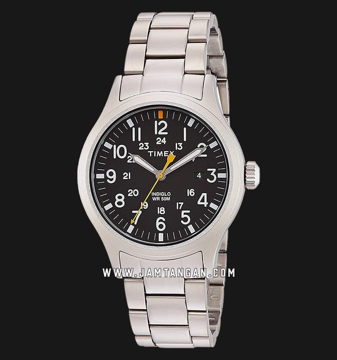 Timex TW2R46600 Allied Mens Grey Dial Stainless Steel Strap