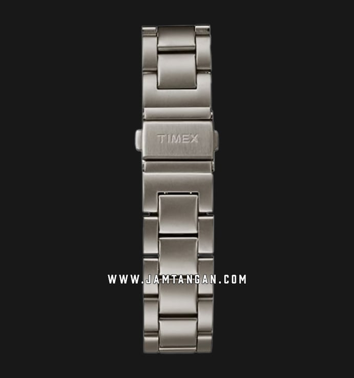 Timex TW2R47700 Allied Chronograph Mens Black Dial Gun Metal Stainless Steel Strap