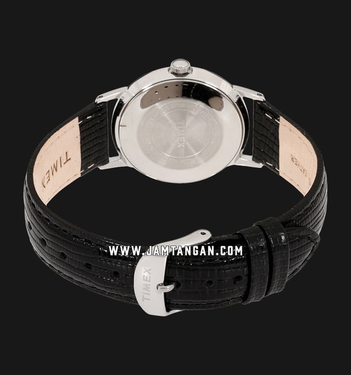 Timex Marlin TW2R47900 Mechanical Men Silver Dial Black Leather Strap