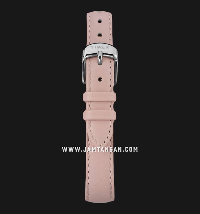 Timex Crystal TW2R66600 Ladies Red Bloom Pink Dial Leather Strap