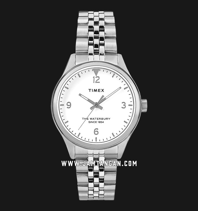 Timex The Waterbury TW2R69400 White Dial Stainless Steel Strap