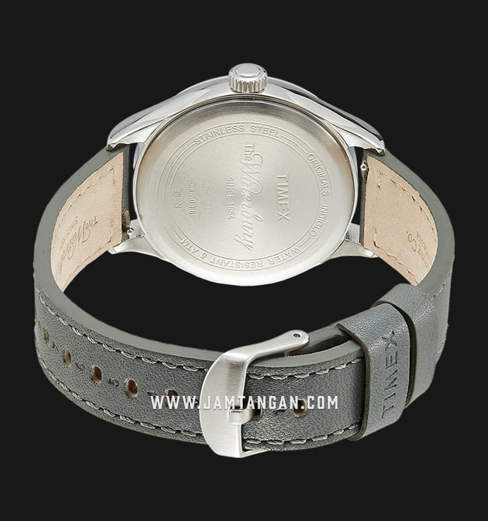 Timex Waterbury TW2R71000 Traditional Mens Grey Dial Grey Leather Strap