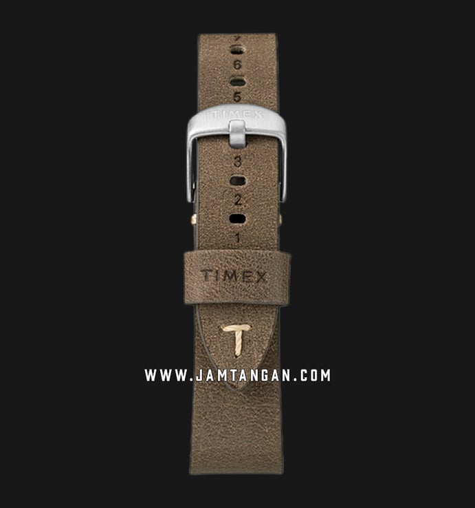 Timex MK1 Steel TW2R96400 Chronograph Mens Beige Dial Brown Leather Strap