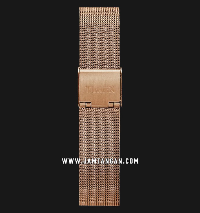 Timex The Waterbury TW2T36200 Traditional Beige Dial Rose Gold Mesh Strap