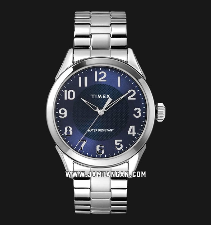 Timex Marlin TW2T46100 Blue Dial Stainless Steel Strap