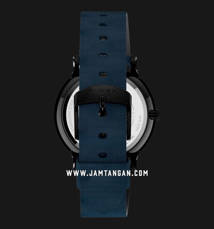 Timex Norway TW2T66200 Blue Dial Blue Leather Strap